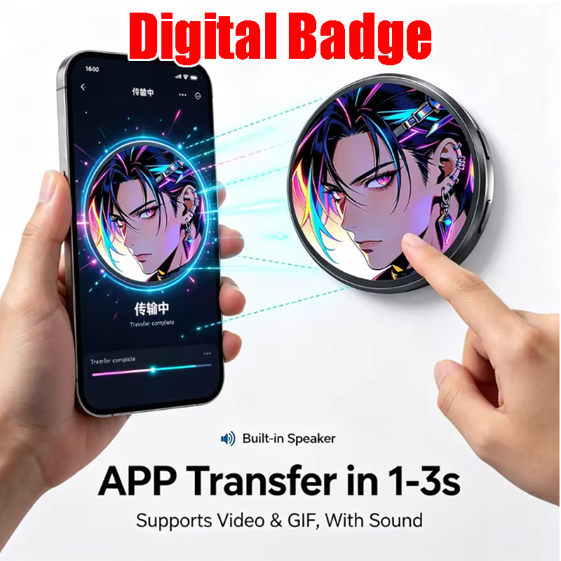 Tech Accessories Images - HD Touchscreen Digital Photo Brooch Dynamic