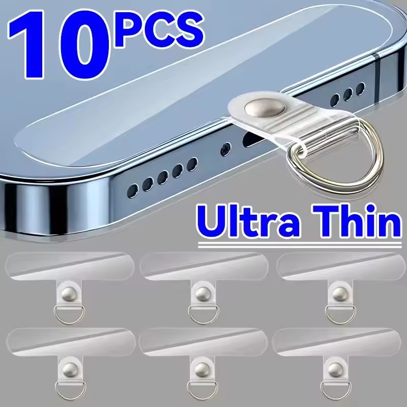 Mobile Tech Accessories - Universal Transparent Detachable Phone Lanyard Clips