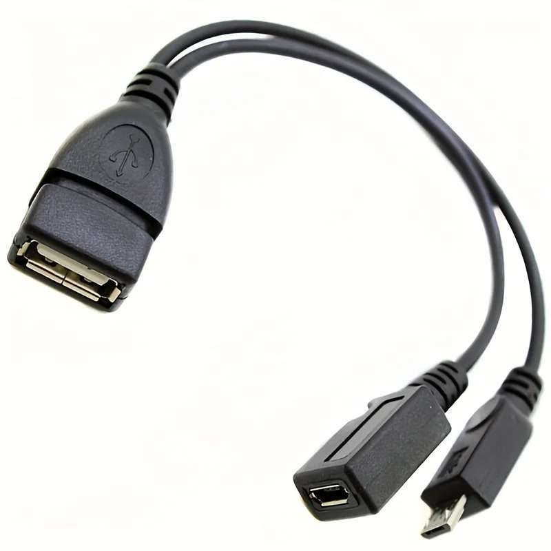 Tech Accessories Tablet - 2-in-1 OTG USB to Micro USB