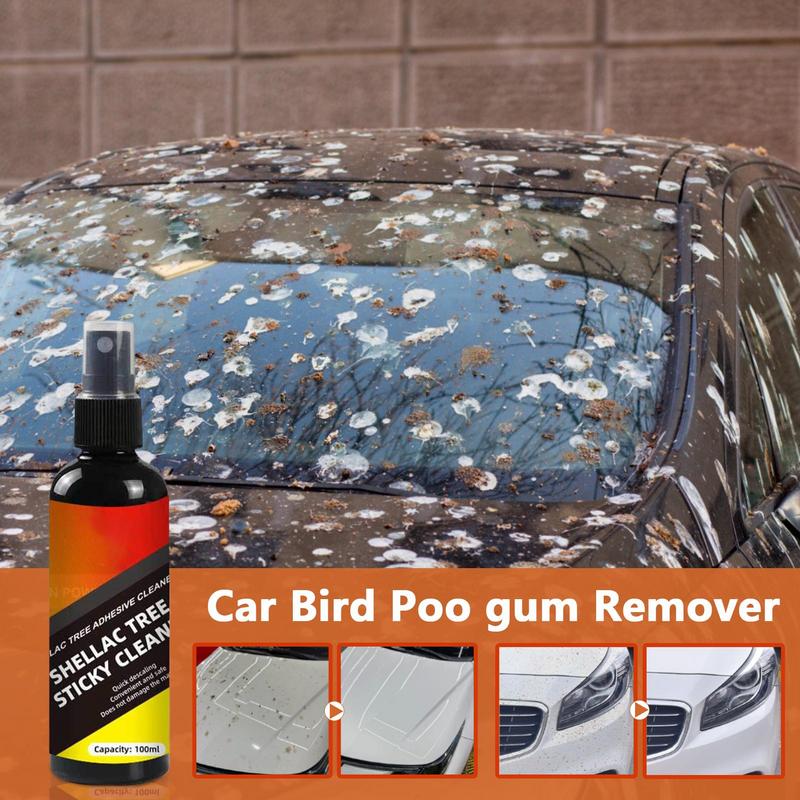 Screen Cleaner Spray - 100ml Car Bird Dropping Remover Tree
