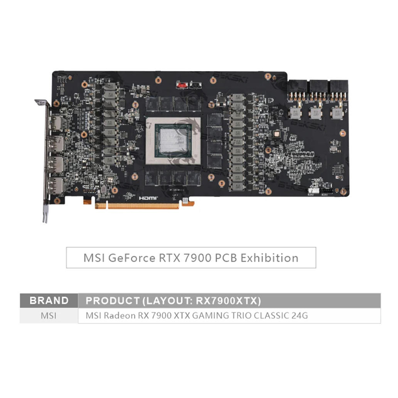 Bykski A-MS7900XTXTRIO-X Water - Amd Vga Rx 7900 Xtx 评论和价格