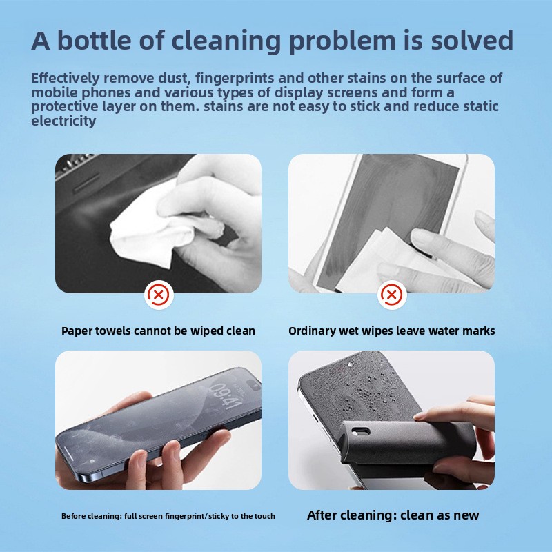 2 in 1 Spray Cleaner Wipe for  - Screen Cleaner Spray 评论和价格