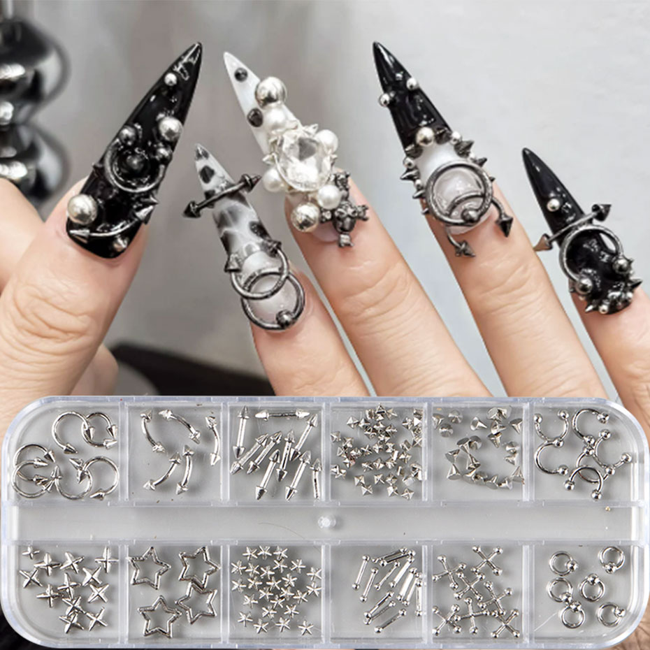 12 Grids Y2K Silvery Golden Pu - Y2K Tech Accessories 评论和价格