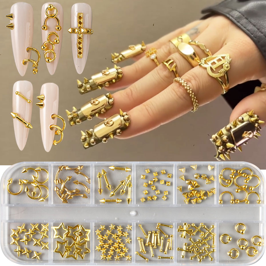 12 Grids Y2K Silvery Golden Pu - Y2K Tech Accessories 评论和价格