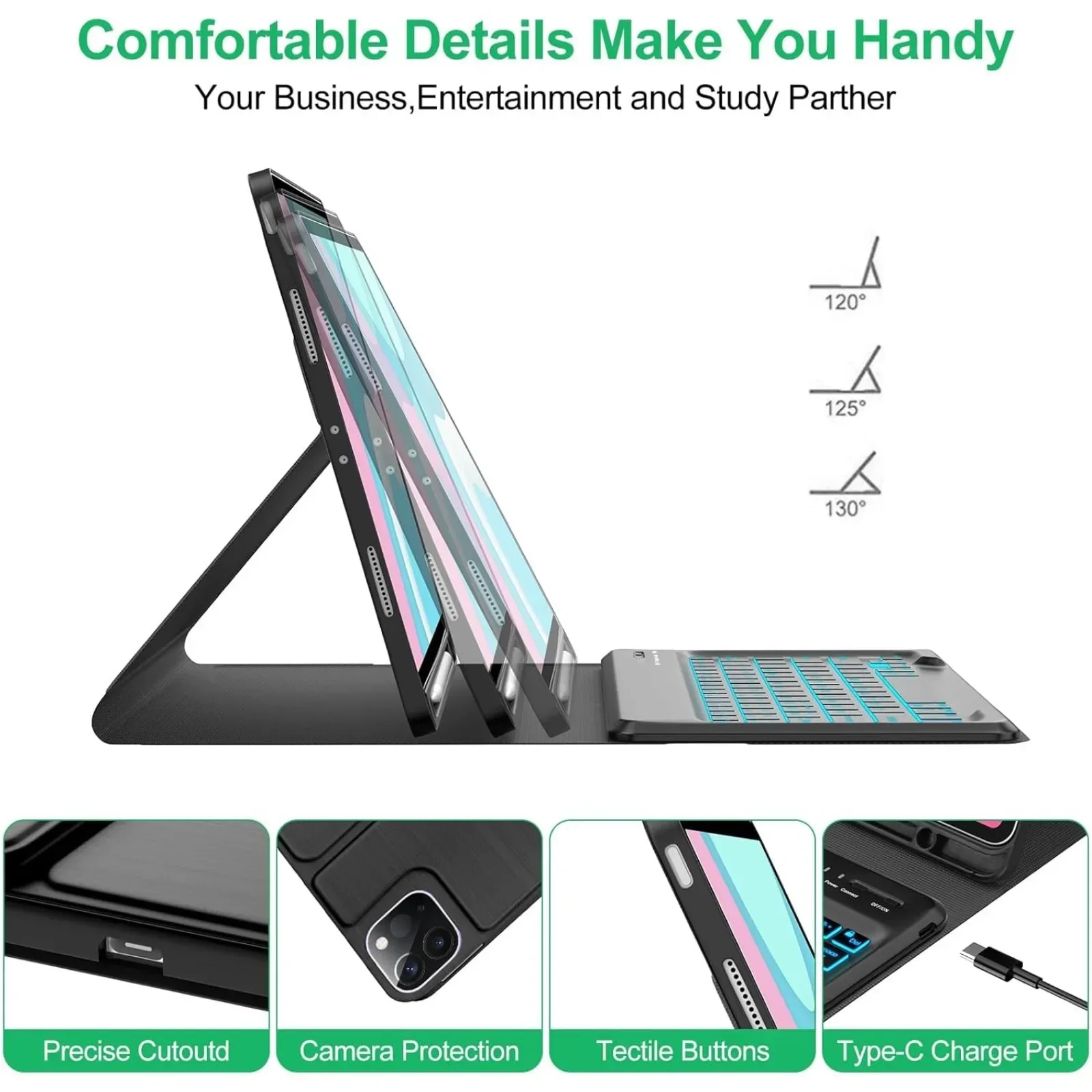 Keyboard Case for HONOR Pad X8 - Pen Holder Magnetic 评论和价格