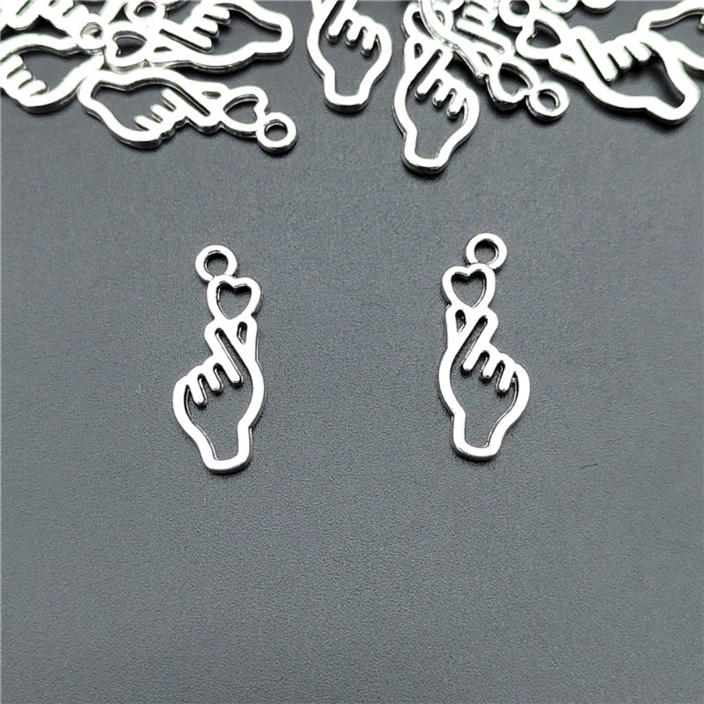 10-100pcs Finger Heart Diy Jew - Y2K Tech Accessories 评论和价格