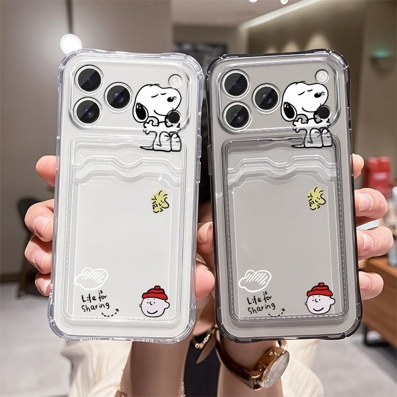 Anime Snoopy Soft Card Slot Po - Mobile Tech Accessories 评论和价格