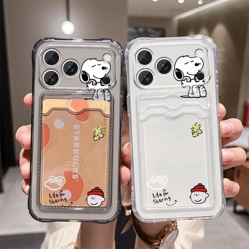 Anime Snoopy Soft Card Slot Po - Mobile Tech Accessories 评论和价格