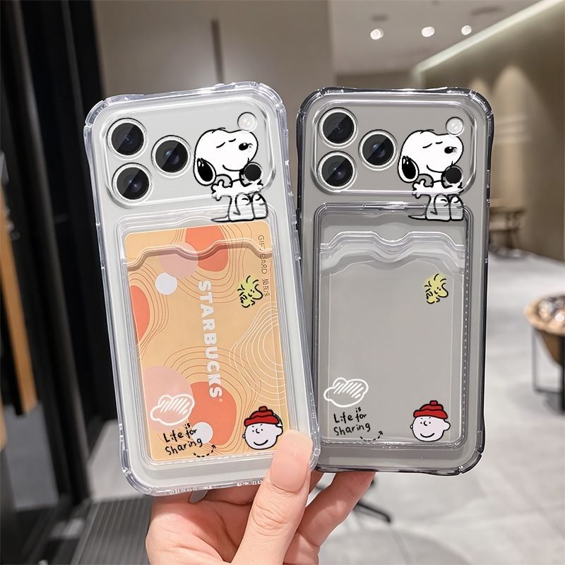 Anime Snoopy Soft Card Slot Po - Mobile Tech Accessories 评论和价格