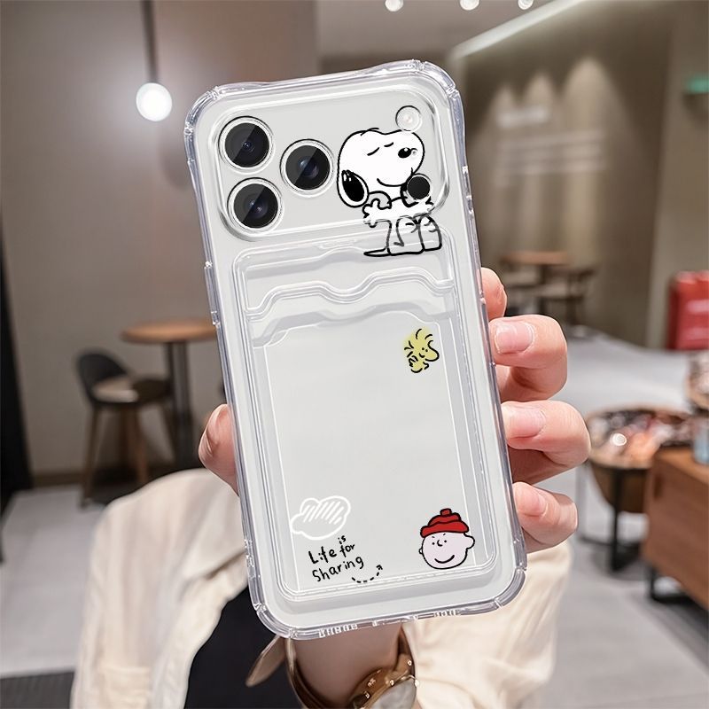 Anime Snoopy Soft Card Slot Po - Mobile Tech Accessories 评论和价格