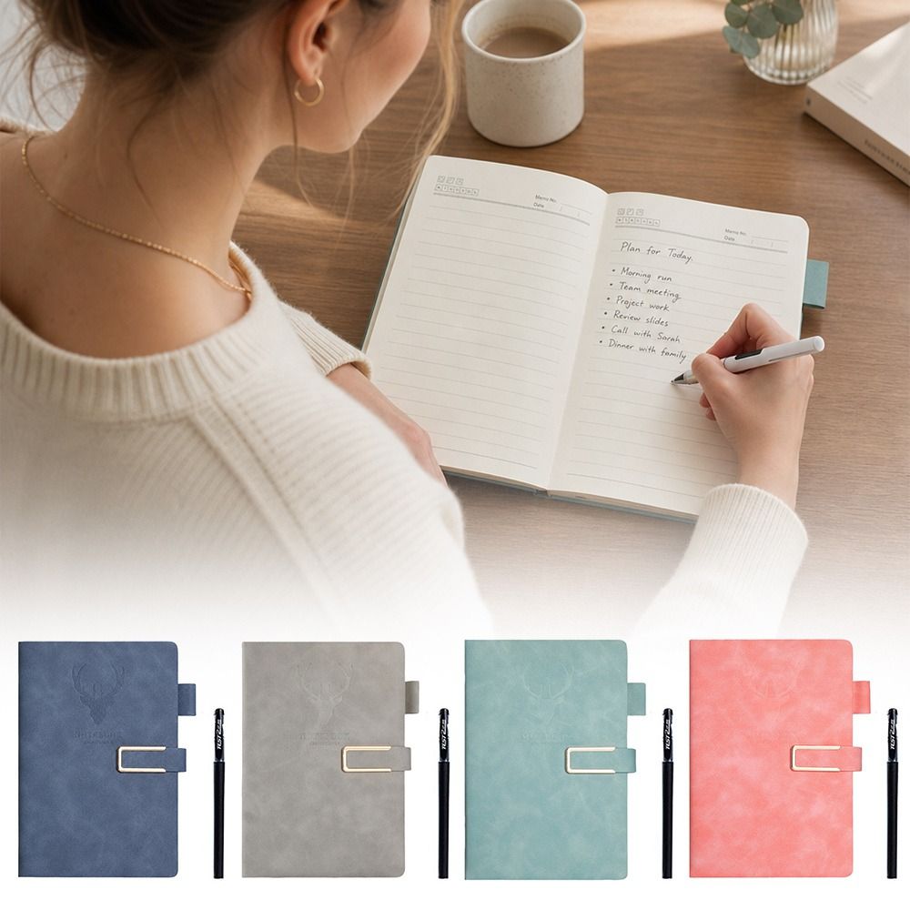 New PU Leather Magnetic Buckle - Pen Holder Magnetic 评论和价格