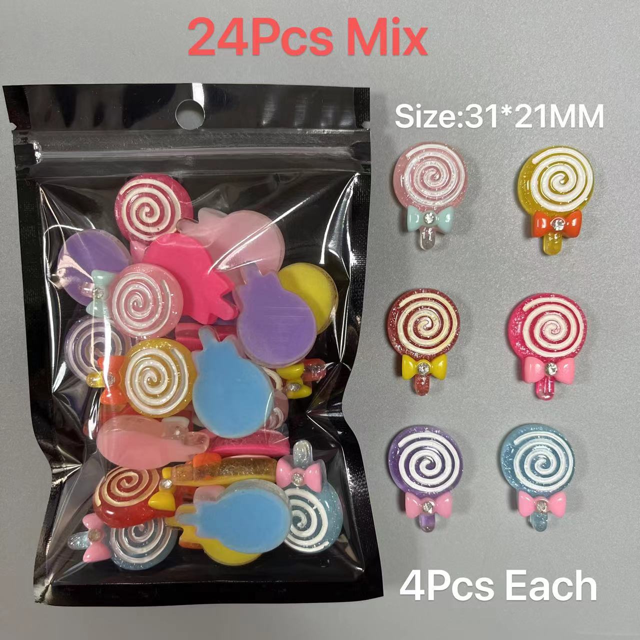 Cute Cartoon Resin Candy Glitt - Y2K Tech Accessories 评论和价格