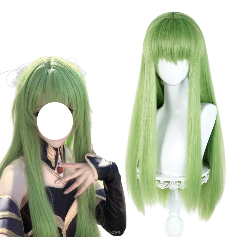 Anime CC Cosplay Green Wig Lon - Tech Accessories For Women 评论和价格
