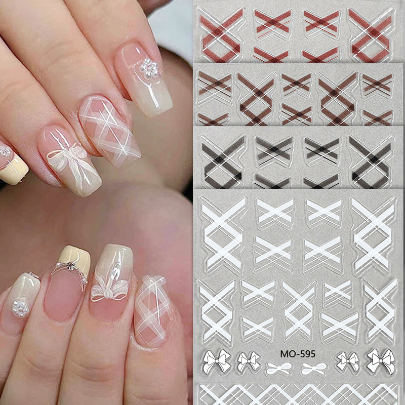 1pc White Bowknot Nail Art Dec - Y2K Tech Accessories 评论和价格