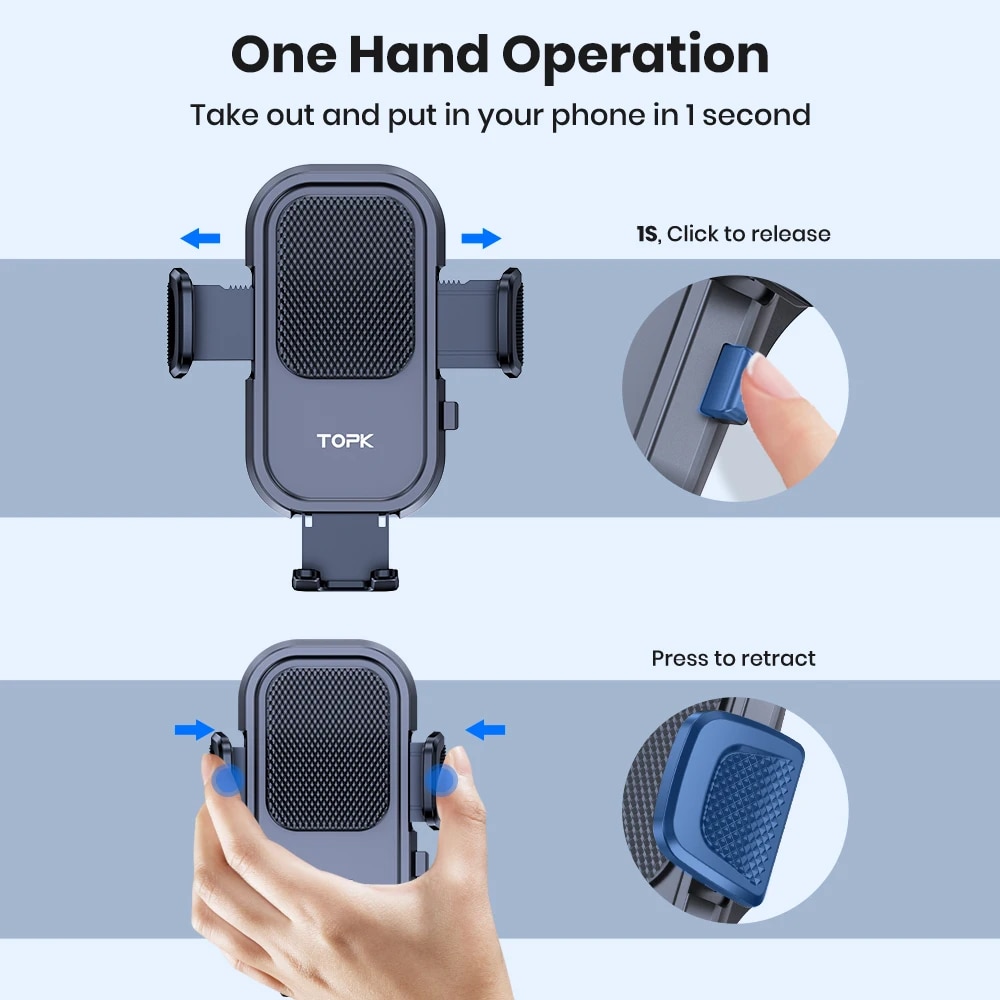 TOPK Car Phone Holder Mount fo - Mobile Tech Accessories 评论和价格