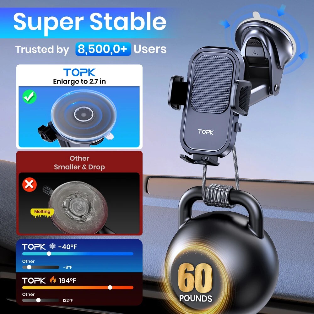 TOPK Car Phone Holder Mount fo - Mobile Tech Accessories 评论和价格